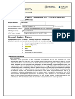 Project Title: Development of Microbial Fuel Cells With Improved Performance