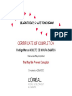 CertificateOfCompletion the Way We Prevent Corruption
