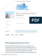 Revit Arquitectura (IV) en Empresa – Campus Online Editeca