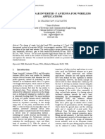 Design of Planar Inverted - F Antenna For Wireless Applications