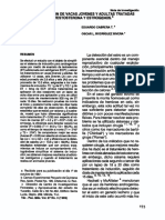 Androgenización de vacas con testosterona y estrógenos