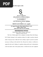City of Dallas v. Trinity East Energy, LLC, No. 05-20-00550-CV (Tex. App. Aug. 1, 2022)