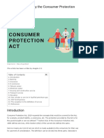 Services Covered by The Consumer Protection Act, 2019