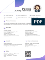 Simple Purple Resume-WPS Office