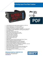 P V ™ PD6200 Analog Input Flow Rate/Totalizer: Instruction Manual