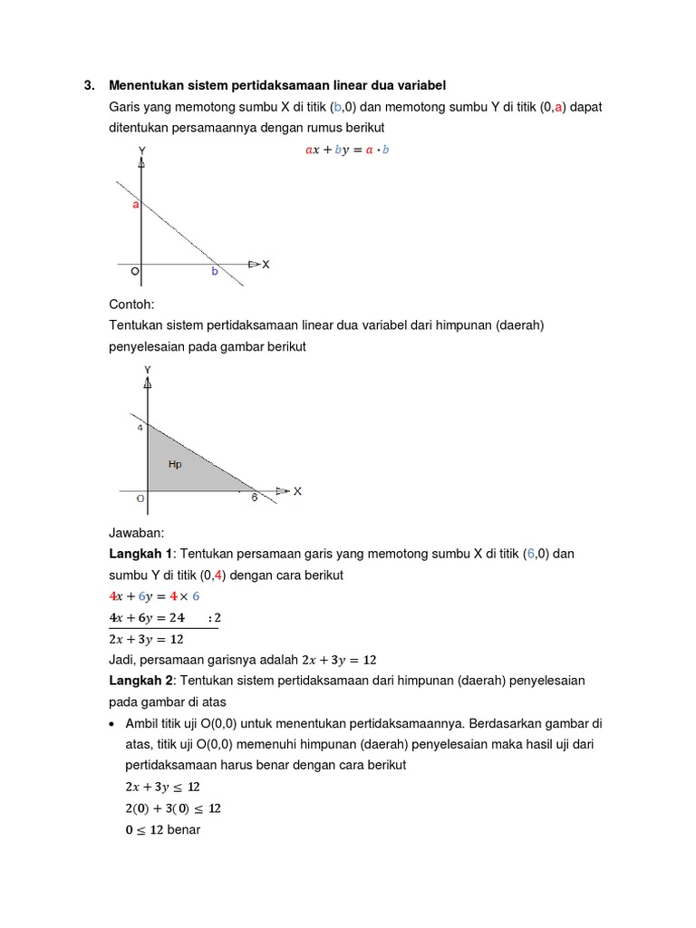 Nilai Optimum Pertidaksamaan Linear | PDF