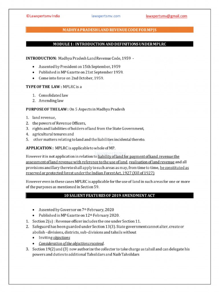 MPLRC Notes. | PDF