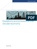 Questions and Answers On The Circular Economy: Sustainability & Resource Productivity Practice