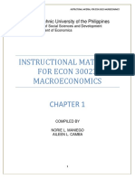 Instructional Material FOR ECON 30023 Macroeconomics: Polytechnic University of The Philippines