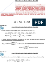 LE 400 + 8 RA: Prova Vermelha