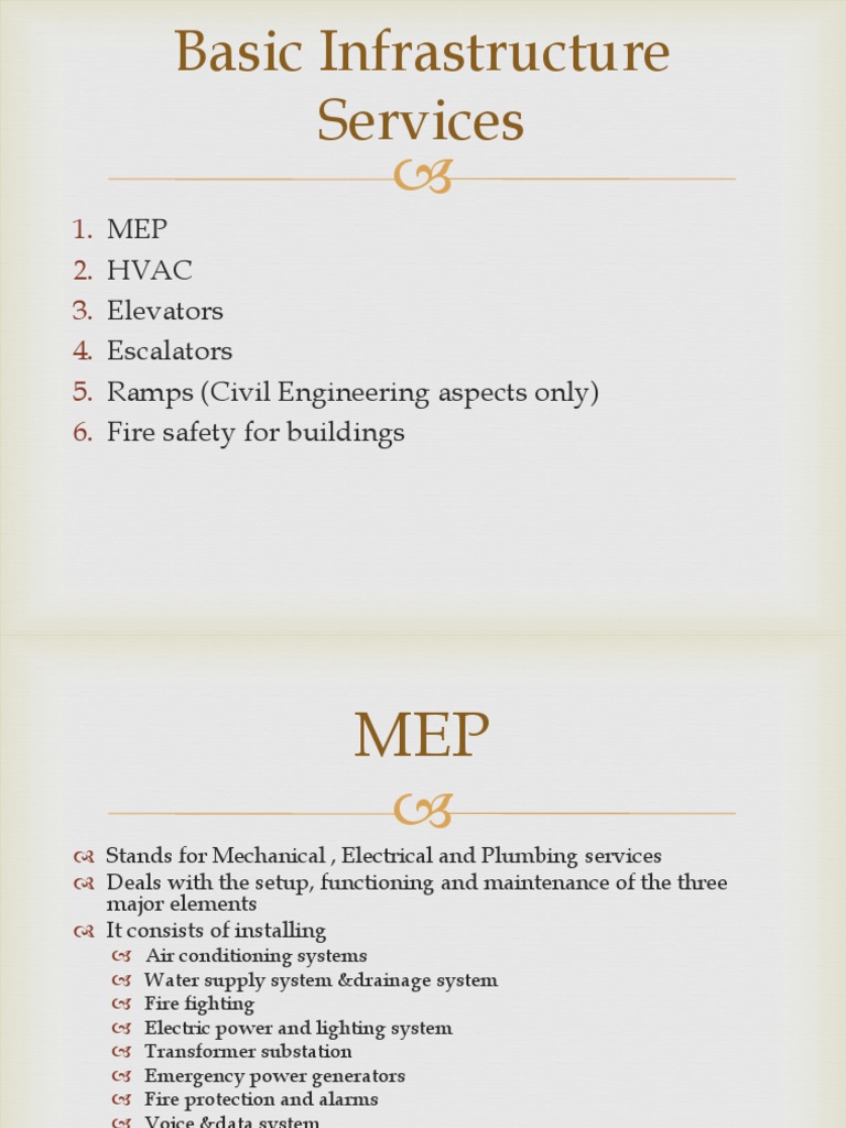 Basic Infrastructure | PDF | Elevator | Mechanical Engineering