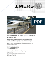 Station Design On High-Speed Railway in Scandinavia