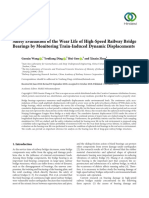 Safety Evaluation of The Wear Life of High-Speed Railway Bridge Bearings