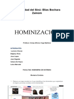 Evidencias claves de la hominización