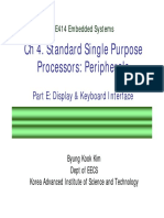 CH 4. Standard Single Purpose Processors: Peripherals: Part E: Display & Keyboard Interface
