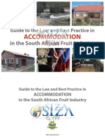SIZA Guide To The Law and Best Practice in Accommodation in The South African Fruit Industry