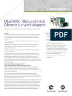 Oce14000 10Gb and 40Gb Ethernet Network Adapters: High Performance Networking For Enterprise Virtualization and The Cloud