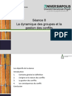 Séance 9 La Dynamique Des Groupes Et La Gestion Des Conflits