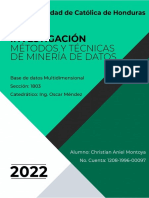 Investigacion Metodos y Tecnicas de Mineria de Datos 2021