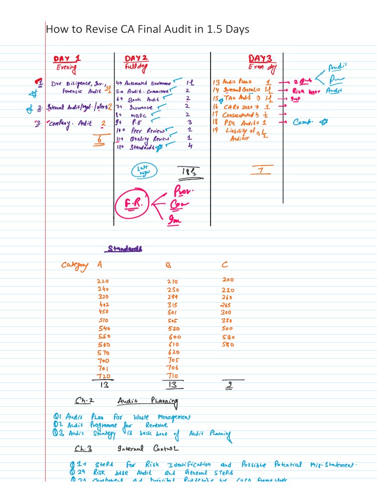 Imp Question CA Final Audit | PDF