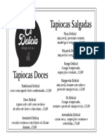 Menu Oi Delícia Tapiocas