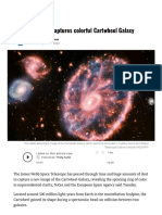 Webb Telescope Captures Colorful Cartwheel Galaxy