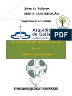 Cifras Do Folheto Comunhão E Participação Arquidiocese de Goiânia