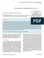 Performance Assessment of A Sulphur Recovery Unit