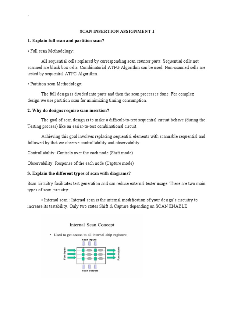 VLSI Scan Insertion Techniques Explained | PDF | Electronic Circuits ...