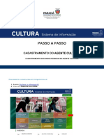 Passo A Passo - Agente Cultural Cadastro