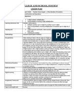 DHA College and School System: Lesson Plan