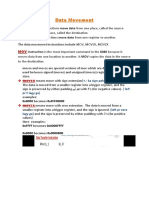 Data Movement: Data Movement Instructions Move Data From One Place, Called The Source