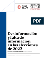 Desinformación y Falta de Información en Las Elecciones de 2022