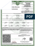 Acta de nacimiento de Bertha Contreras Silva