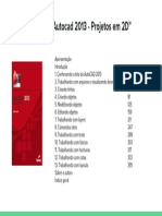 Sumário Livro Autocad - Projetos em 2D