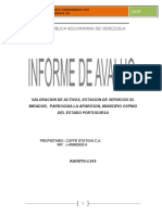 Avaluo Estacion de Servicios Distribucion Combustibles