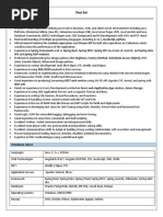 Senior Java Developer Resume | PDF | Java Server Pages | Java Platform