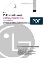LG Pi485 Gateway: Installation Manual