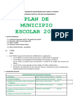 Plan Trabajo Municipio Escolar 2022 Maria Del Carmen