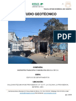 Estudio geotécnico para edificio de departamentos