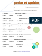 Comparatives and Superlatives 2 Worksheet
