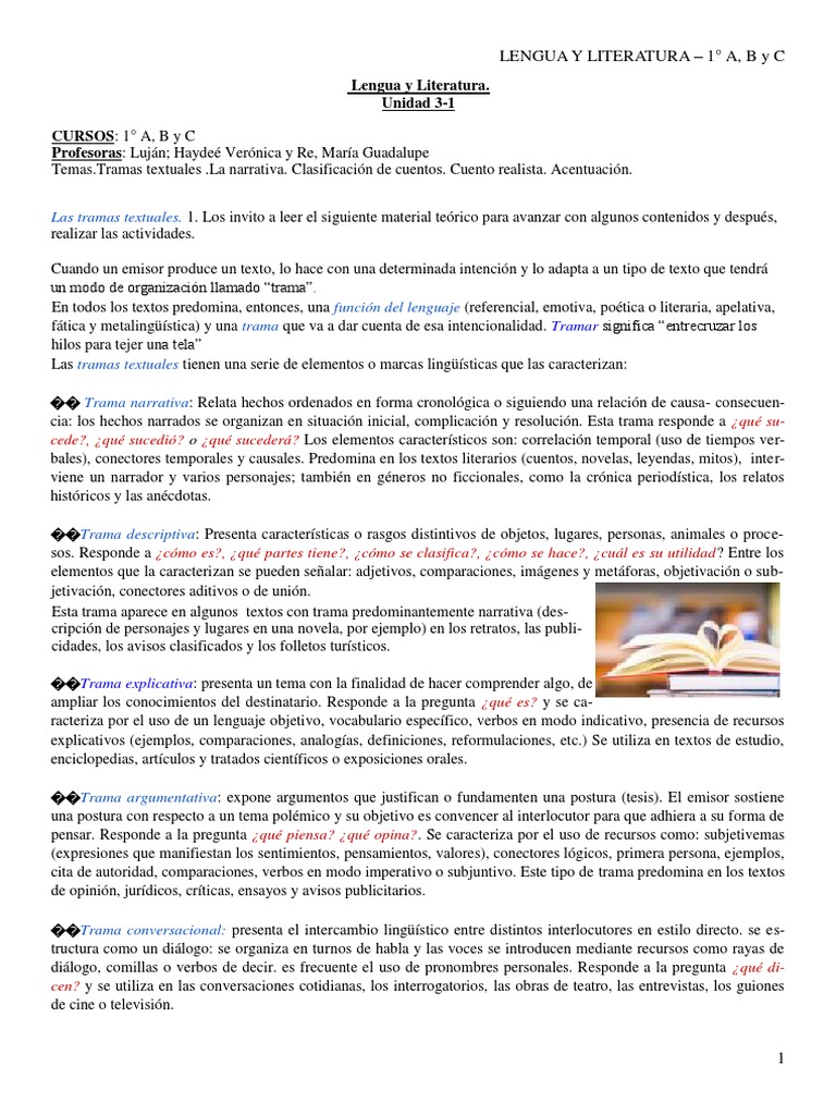 Tramas Textuales en Lengua y Literatura | PDF | Comunicación humana ...