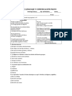 Evaluacion Lenguaje 6 B Mayo Unidad2