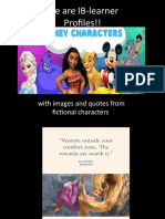 We Are IB-learner Profiles!!: With Images and Quotes From Fictional Characters