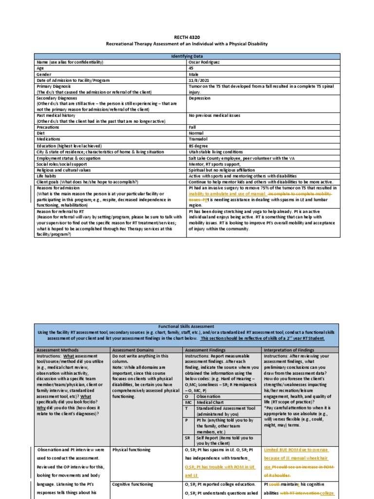 Brooks Assessment | Download Free PDF | Physical Therapy | Disability