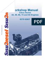 Sisu Citius Series 44-49-66 74 and 84 Engines Workshop Manual Rus
