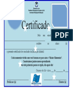 Certificado Oficial Da Ed. Infantil Oficial