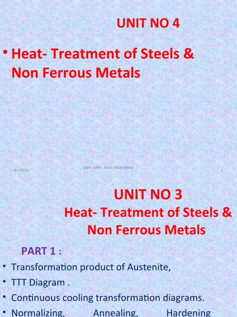 Heat Treatment of Steels & Metals Guide | PDF | Heat Treating | Steel