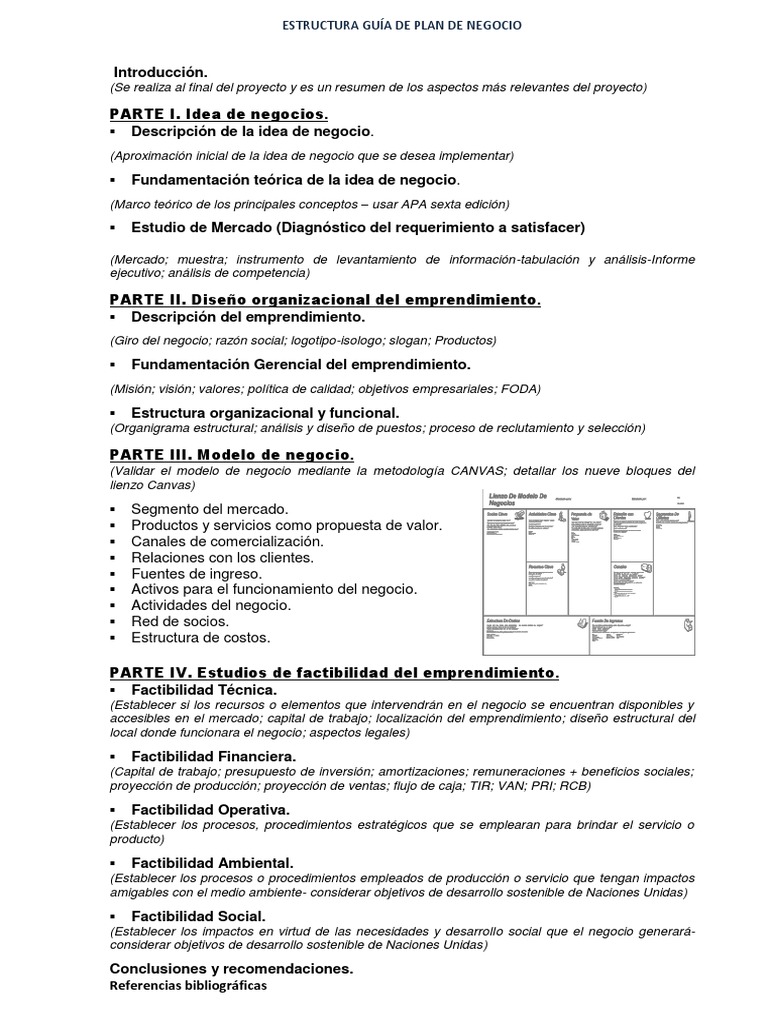 Guía Completa para un Plan de Negocio | PDF | Iniciativa empresarial ...