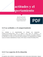 Las Actitudes y El Comportamiento